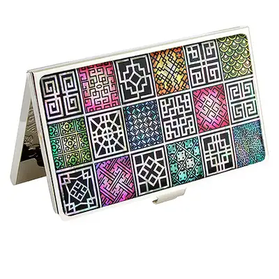Mother-of-Pearl Lacquerware Business Card Case - Moonsubok