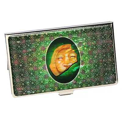 Nacre Lacquerware Business Card Case with Water Eaves Pattern