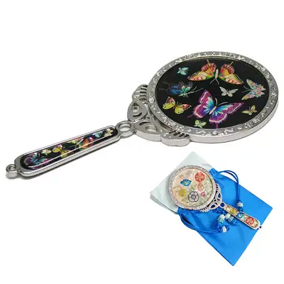 Mother-of-Pearl Princess Mirror Butterfly Black
