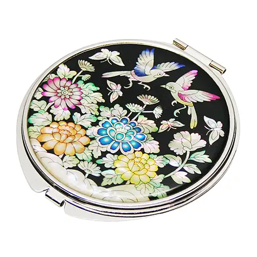 贝壳手镜 花鸟