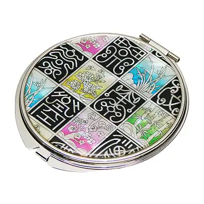 Mother-of-Pearl Hand Mirror with Sagittarius Motif