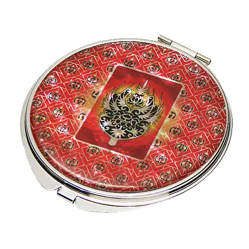 贝壳手镜 武宁王冠装饰