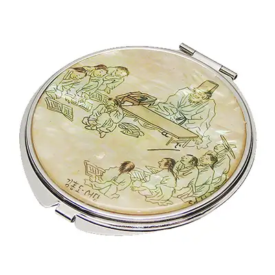 Mother-of-Pearl Double-Sided Hand Mirror Seodang