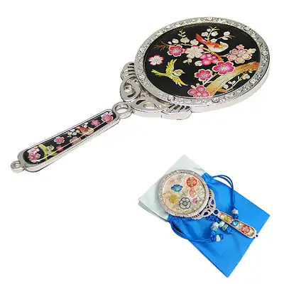 Mother-of-Pearl Princess Mirror - Plum Blossom