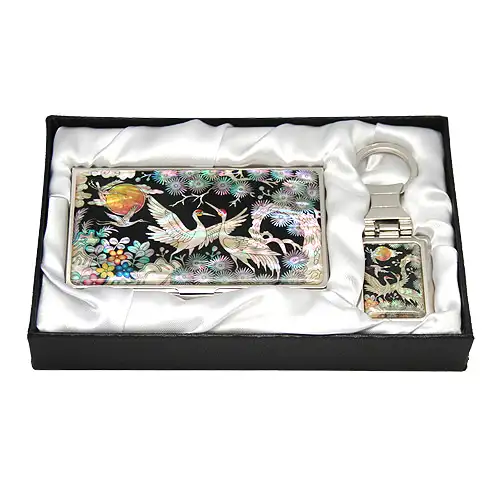 贝壳名片钥匙2种 宫廷松鹤1
