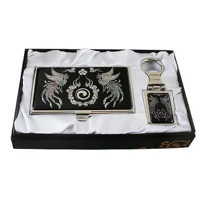Mother-of-Pearl Business Card and Key Set (2 Keys) - Phoenix