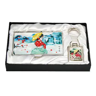 Mother-of-Pearl Business Card Case and Key Set (2 types) - Eoou-dong