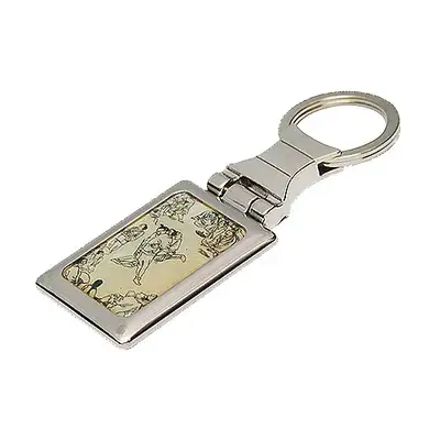 Mother-of-Pearl Square Keyring - Ssireum