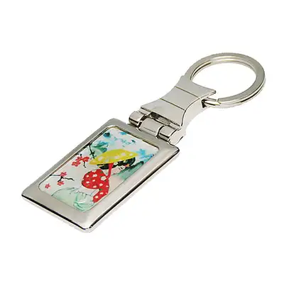 Mother-of-Pearl Square Keyring Eohdong