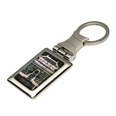 Mother-of-Pearl Square Keyring - Namdaemun