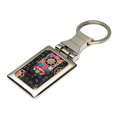 贝壳方形钥匙扣 诗조单青