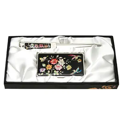 Mother-of-Pearl Business Card Holder Jigal 2-Type Cherry Blossom