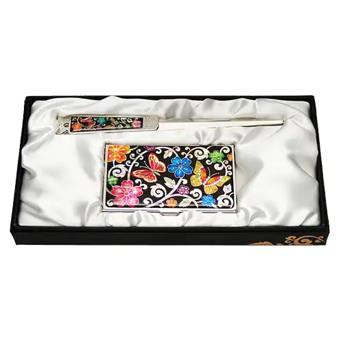贝壳名片夹纸刀 2种 梅花蝴蝶2