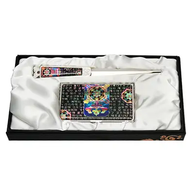 Mother-of-Pearl Business Card Case Nail File Set of 2 - Sijo Dancheong Design