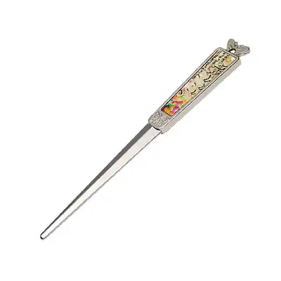 Letter Opener Plum Crane White