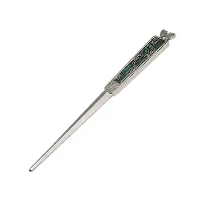 Letter Opener Knife with Lattice Window Calligraphy Design