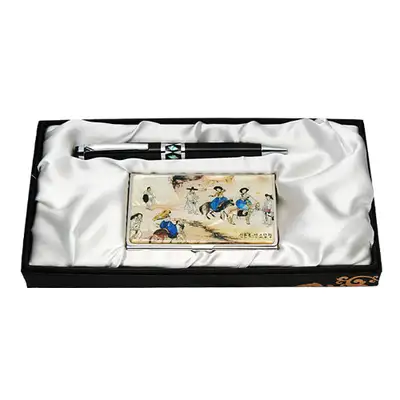 Mother-of-Pearl Ballpoint Pen & Business Card 2-Piece Set - Yeonsodalcheong