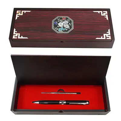 Shellwork Ballpoint Pen Set - Octagonal Plum Blossom