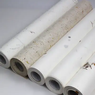 Natural Pressed Leaf Hanji Roll 45g 45cm x 20M / 91cm x 20M