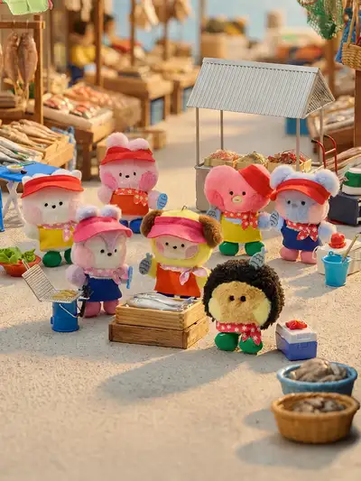 BT21 Busan Jagalchi Market Plush Keyring