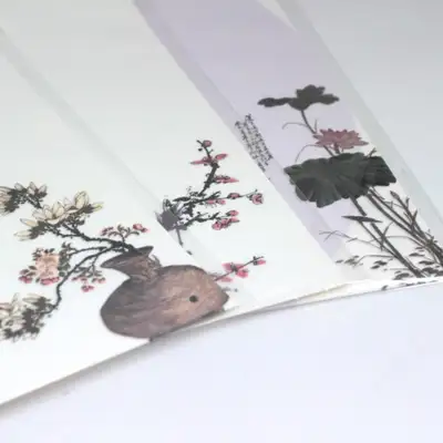 Traditional Korean Folk Painting Letter Paper B5 (10 sheets)
