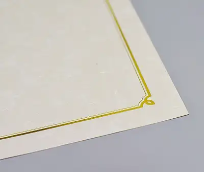 Yeothyang Classic Hanji Gold Foil Certificate