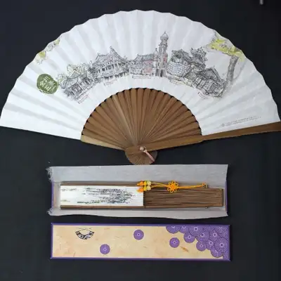 Jeonju Ogyeong Traditional Korean Paper Fan