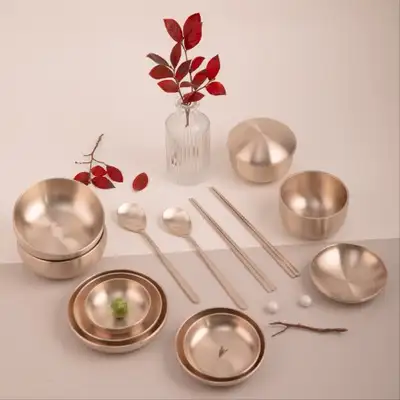 Myeongseong Bangja Yugi 2-Person Bansang Tableware Set Wedding Gift Home Set