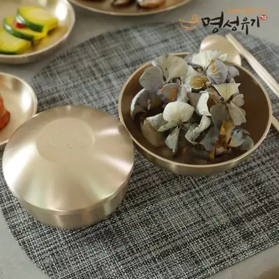 Myeongseong Yugi Bangjja Turtle Rice Bowl and Soup Bowl Set