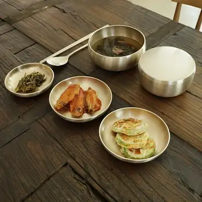 Myungsung Yugi Bangjja Yugi Shin-Hap Tableware 1-Person Bapsang Set