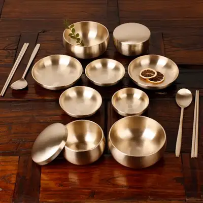Myeongseong Bangja Yugi Shin-Ok Tableware Practical 5-Piece Bansang Set