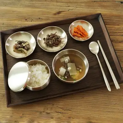 [明星銅器] 傳統銅器合式器 一人份半상器套組 銅器餐具 銅器餐具套組 銅器食器