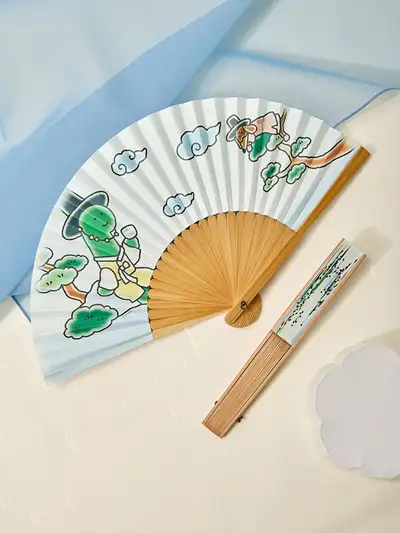 Jogooman Souvenir Folding Fan