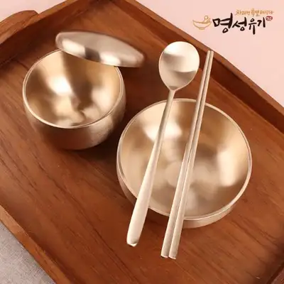 [Myeongseong Yugi] Minsu Spoon and Chopsticks Set (1 pair)