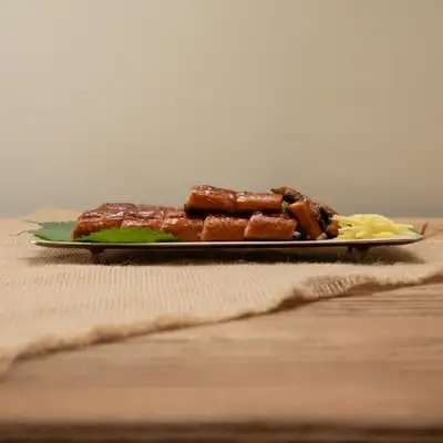 Myeongseong Yugi Curved Square Fish Platter - Long Rectangular Dish