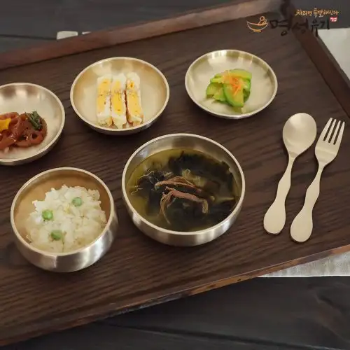 明星銅器 幼兒玉單飯上器具套組
