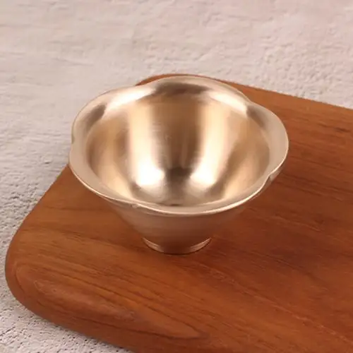 [Myeongseong Yugi] Flower Brass Cups [Yugi Cups/Brass Cup Gift Set/Brass Cup Gifts/Bangjja Yugi]