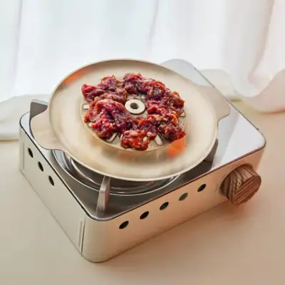 Myeongseong Brass Bulgogi Cooking Pan for 1-2 People