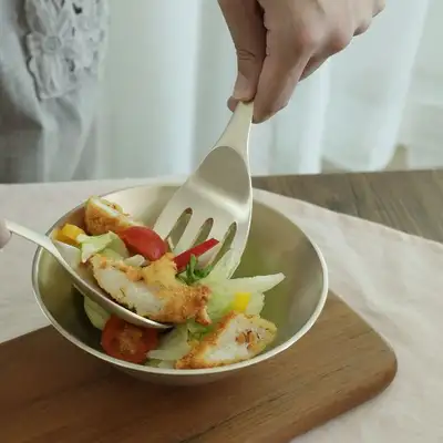 Myeongseong Brass Moon Serving Fork Cooking Fork