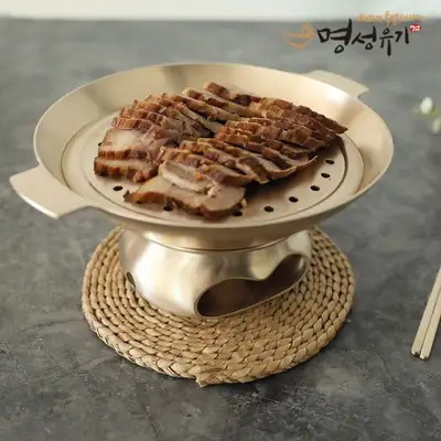 [Myeongseong Yugi] Yugi Steamer Meat Cooker with Steaming Plate Included Shabu Pot