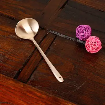 Myeongseong Yugi Half-Moon Brass Ladle