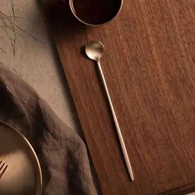 Bangja Yugi Brass Long Drink Spoon