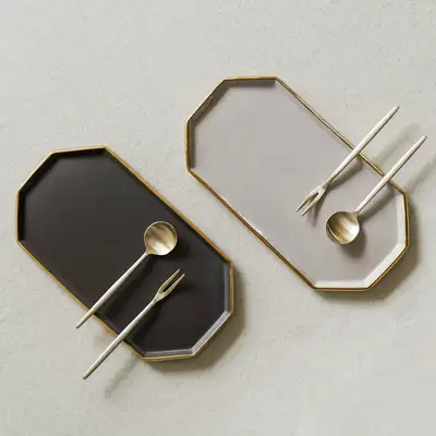 Bangjja Yugi Brass Tea Spoon and Tea Fork 4-Piece Set