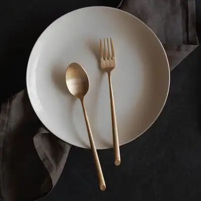 Bangjja Yogi Blanc Dessert Cutlery 2P