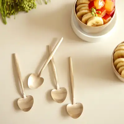 Bangjja Yugi Heart Tea Spoon 4-Piece Set