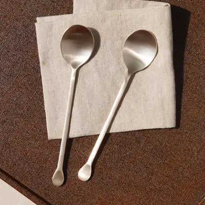 Bangjja Yogi Round Ice Cream Spoon 2-Piece Set