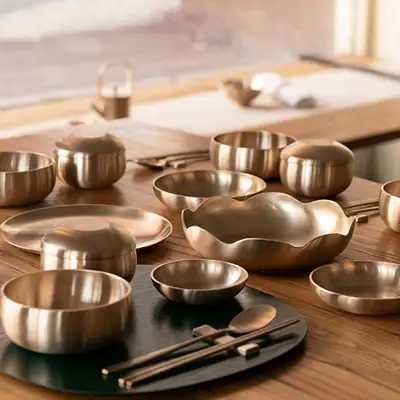 Bangja Yugi Gogung 4-Person Bansang Dinnerware Set