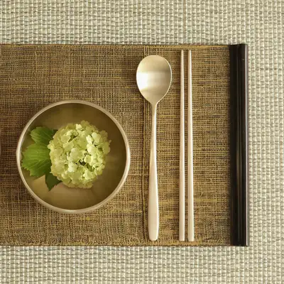 傳統銅錫合金 現代兒童餐具組