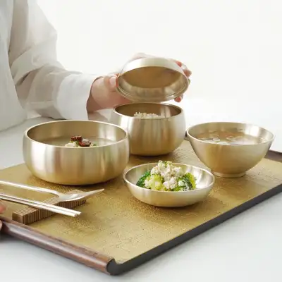 方짜유기スペシャル アリ 1人食器セット 8P