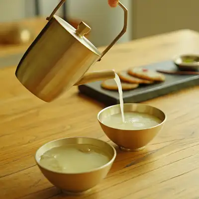 Notdam Bangja Yogi Dessert Bowl Makgeolli Cup 2-Piece Set